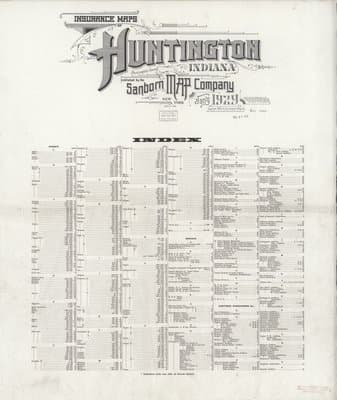 Sanborn Fire Insurance Map: Huntington, Indiana (1929)
