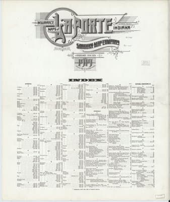 Sanborn Fire Insurance Map: La Porte, Indiana (1919)