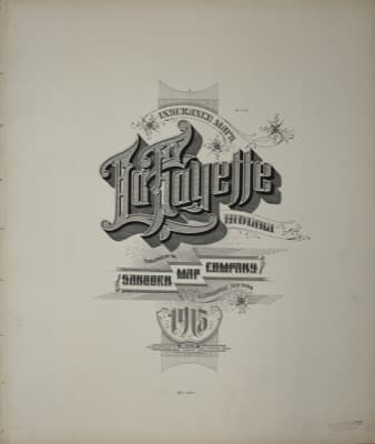 Sanborn Fire Insurance Map: Lafayette, Indiana (1915)