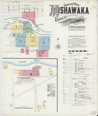 Sanborn Fire Insurance Map: Mishawaka, Indiana (1896)