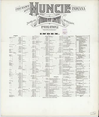 Sanborn Fire Insurance Map: Muncie, Indiana (1902)