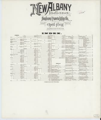 Sanborn Fire Insurance Map: New Albany, Indiana (1891)