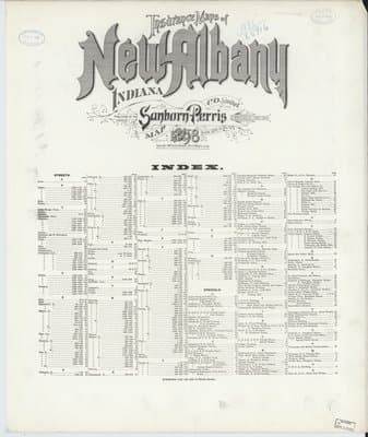Sanborn Fire Insurance Map: New Albany, Indiana (1898)