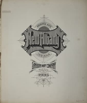 Sanborn Fire Insurance Map: New Albany, Indiana (1905)