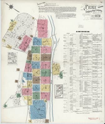 Sanborn Fire Insurance Map: Peru, Indiana (1920)