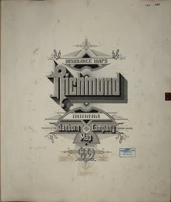 Sanborn Fire Insurance Map: Richmond, Indiana (1909)