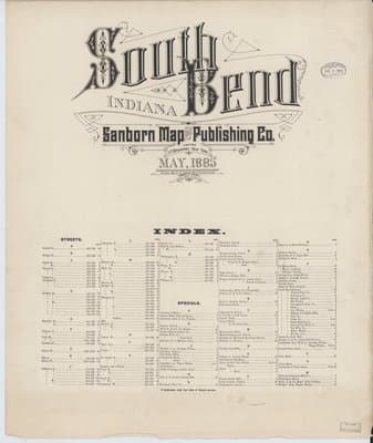 Sanborn Fire Insurance Map: South Bend, Indiana (1885)
