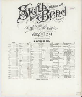 Sanborn Fire Insurance Map: South Bend, Indiana (1891)