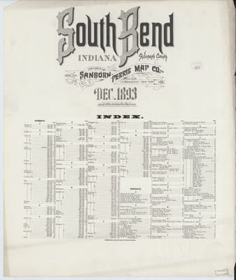 Sanborn Fire Insurance Map: South Bend, Indiana (1893)