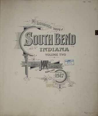 Sanborn Fire Insurance Map: South Bend, Indiana (1917)