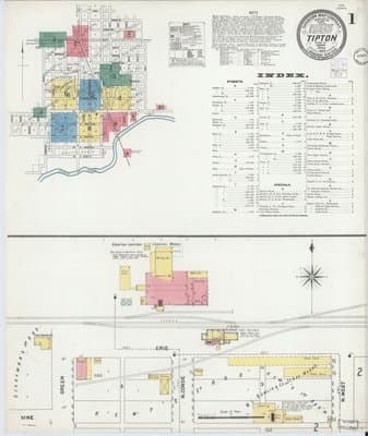 Sanborn Fire Insurance Map: Tipton, Indiana (1902)