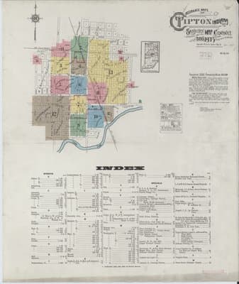 Sanborn Fire Insurance Map: Tipton, Indiana (1915)