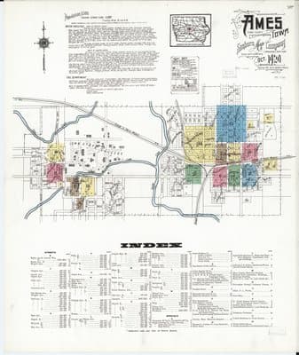 Sanborn Fire Insurance Map: Ames, Iowa (1920)