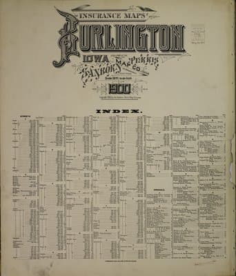 Sanborn Fire Insurance Map: Burlington, Iowa (1900)