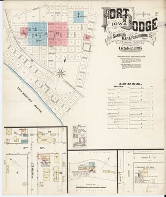 Sanborn Fire Insurance Map: Fort Dodge, Iowa (1885)