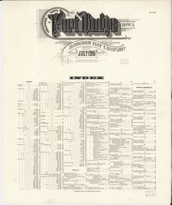 Sanborn Fire Insurance Map: Fort Dodge, Iowa (1916)