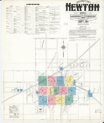 Sanborn Fire Insurance Map: Newton, Iowa (1911)