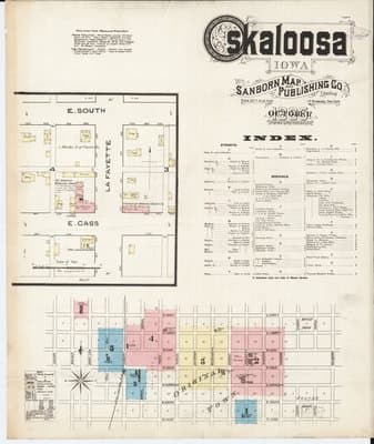Sanborn Fire Insurance Map: Oskaloosa, Iowa (1885)