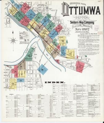 Sanborn Fire Insurance Map: Ottumwa, Iowa (1902)