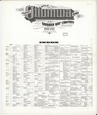 Sanborn Fire Insurance Map: Ottumwa, Iowa (1917)