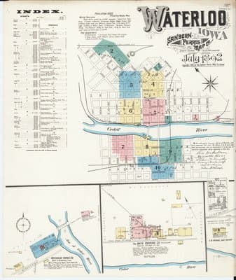 Sanborn Fire Insurance Map: Waterloo, Iowa (1892)