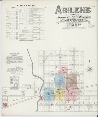 Sanborn Fire Insurance Map: Abilene (1887)