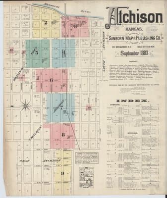 Sanborn Fire Insurance Map: Atchison, Kansas (1883)