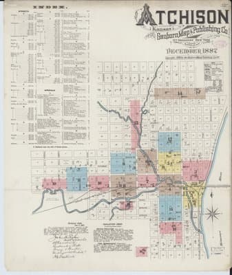 Sanborn Fire Insurance Map: Atchison, Kansas (1887)