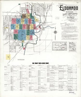 Sanborn Fire Insurance Map: El Dorado, Kansas (1923)