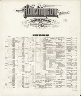 Sanborn Fire Insurance Map: Hutchinson, Kansas (1915)
