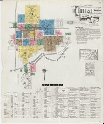 Sanborn Fire Insurance Map: Iola, Kansas (1917)