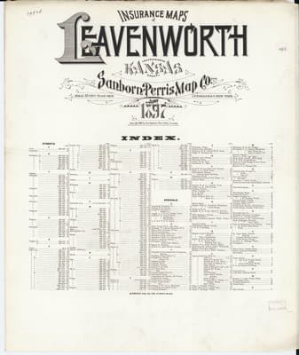 Sanborn Fire Insurance Map: Leavenworth, Kansas (1897)