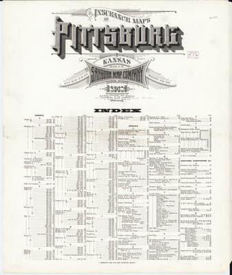 Sanborn Fire Insurance Map: Pittsburg, Kansas (1913)