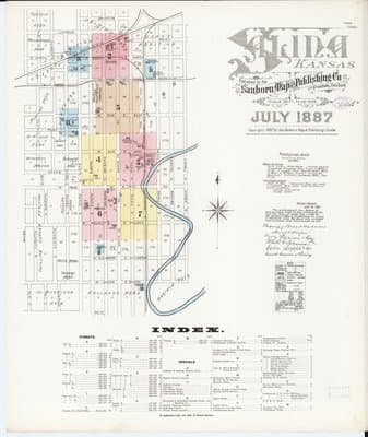 Sanborn Fire Insurance Map: Salina, Kansas (1887)