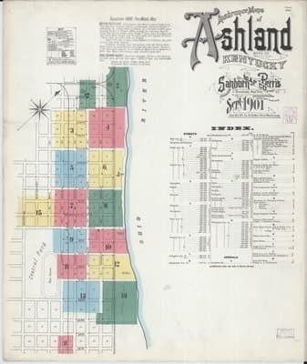 Sanborn Fire Insurance Map: Ashland, Kentucky (1901)
