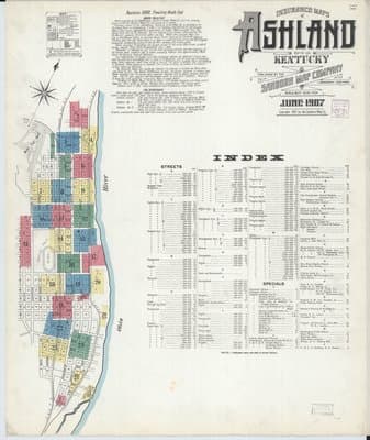 Sanborn Fire Insurance Map: Ashland, Kentucky (1907)