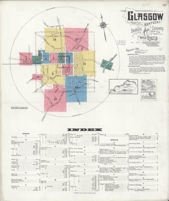 Sanborn Fire Insurance Map: Glasgow, Kentucky (1923)
