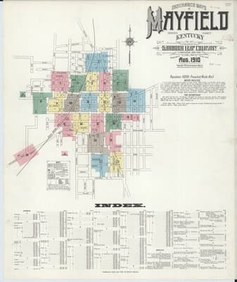 Sanborn Fire Insurance Map: Mayfield, Kentucky (1910)