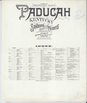Sanborn Fire Insurance Map: Paducah, Kentucky (1897)