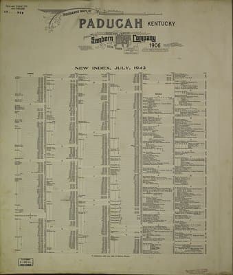 Sanborn Fire Insurance Map: Paducah, Kentucky (1906)