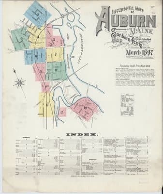 Sanborn Fire Insurance Map: Auburn (1897)