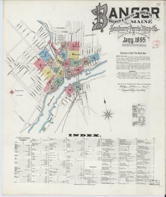 Sanborn Fire Insurance Map: Bangor, Maine (1895)