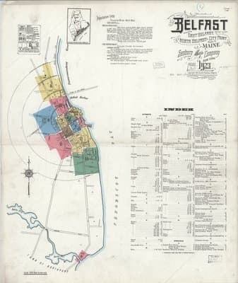 Sanborn Fire Insurance Map: Belfast, Maine (1923)