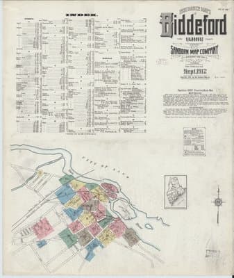 Sanborn Fire Insurance Map: Biddeford, Maine (1912)