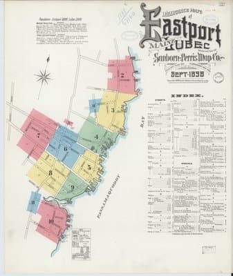 Sanborn Fire Insurance Map: Eastport, Maine (1898)