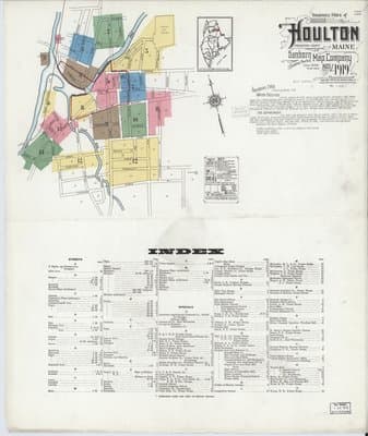Sanborn Fire Insurance Map: Houlton, Maine (1919)