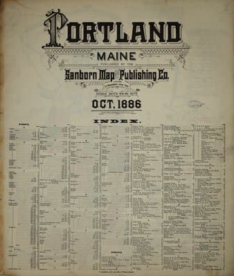 Sanborn Fire Insurance Map: Portland, Maine (1886)
