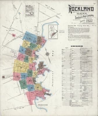 Sanborn Fire Insurance Map: Rockland, Maine (1922)