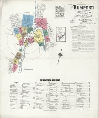 Sanborn Fire Insurance Map: Rumford, Maine (1923)