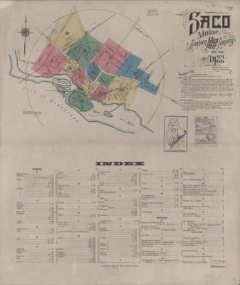 Sanborn Fire Insurance Map: Saco, Maine (1922)